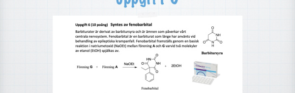 Kemiolympiaden 2020, omgång II, uppgift 8