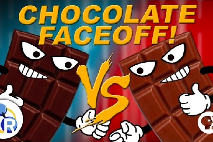 Kemin i mjölkchoklad och mörk choklad