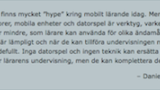 Mobilt lärande i skolan - är det framtidens melodi?