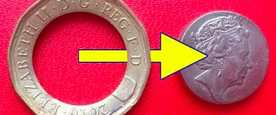 Hur man slår ut innanmätet på ett £1-mynt