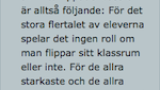 Ett helt moment med flippat klassrum: Utvärdering