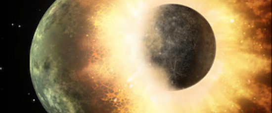 Spår av planetkollsion funna