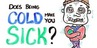 Blir man förkyld när det är kallt ute?