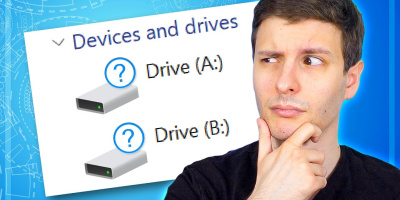 Vad hände egentligen med disk A: och B: i Windows?