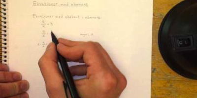 Ekvationer med nämnare