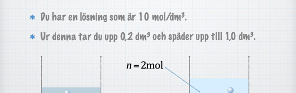 Spädning av lösningar