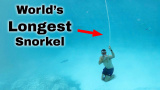 Att andas genom världens längsta snorkel
