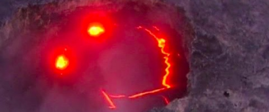 Den leende vulkanen på Hawaii