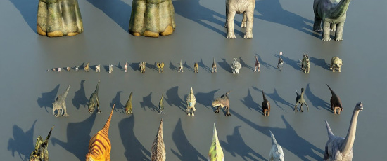 Hur stora var egentligen dinosaurierna?