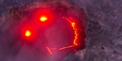 Den leende vulkanen på Hawaii