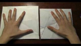 Avd. f. matematiska muntrationer del 53: Ett origami-bevis för Pythagoras sats