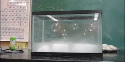 Riktigt kall koldioxid är tyngre än luft