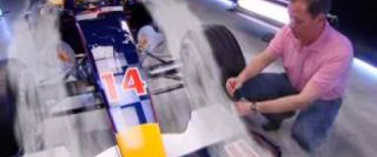 Aerodynamiken hos en Formel 1-bil