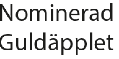 Nominerad till Guldäpplet 2013