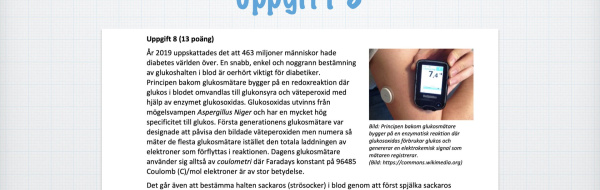 Kemiolympiaden 2021, omgång II, uppgift 8