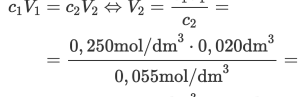 Läxförhör 2007-12-06 i Beräkning av koncentrationer