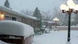 Snöstorm med 