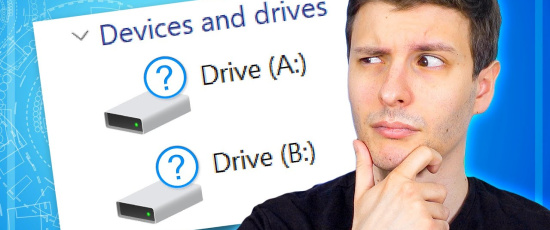 Vad hände egentligen med disk A: och B: i Windows?