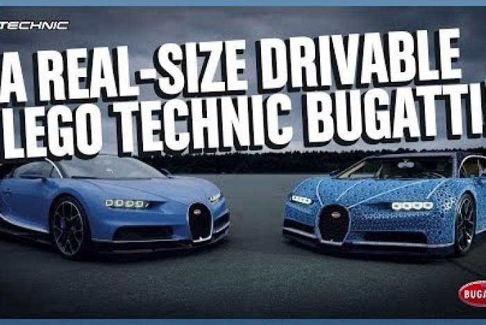 Den fantastiska lego-modellen av Bugatti Chiron – i skala 1:1