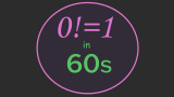 0! = 1 (på 60 sekunder)