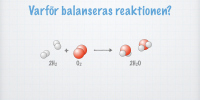 Övning i skrivning av reaktionsformler