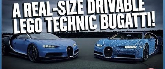 Den fantastiska lego-modellen av Bugatti Chiron – i skala 1:1