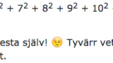 Avd. f. matematiska muntrationer del 100