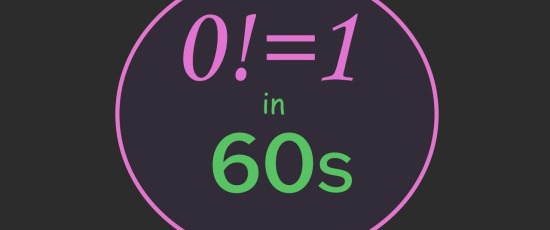0! = 1 (på 60 sekunder)
