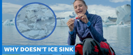 Varför sjunker inte is?