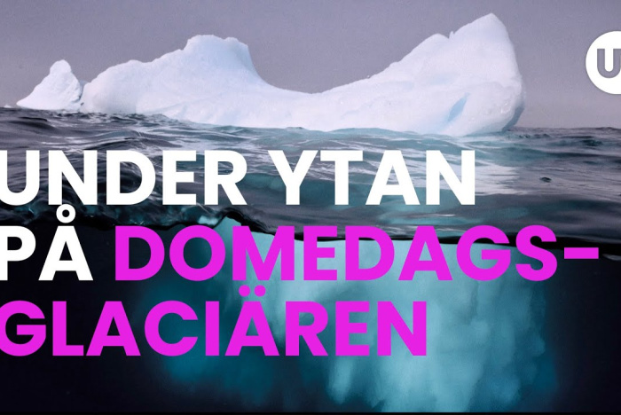 Under ytan på Domedagsglaciären