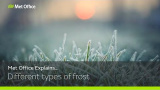 Olika typer av frost