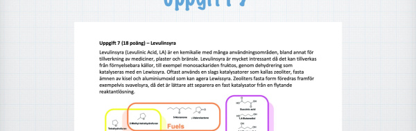 Kemiolympiaden 2023, omgång II, uppgift 7