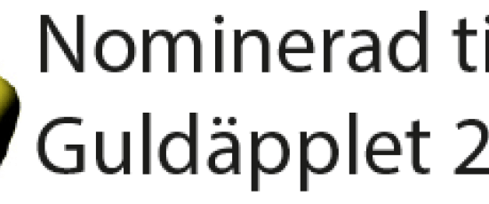 Nominerad till Guldäpplet 2013