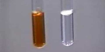 Demo: Omättade kolväten avfärgar bromvatten