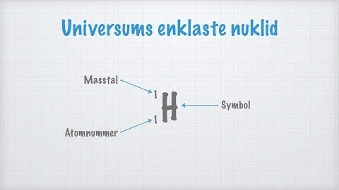 Atomnummer, masstal och atommassa