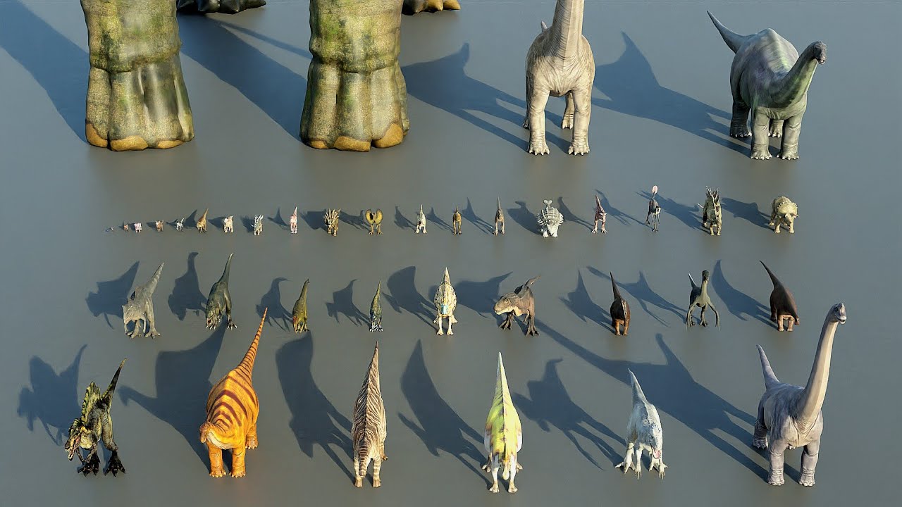Hur stora var egentligen dinosaurierna?