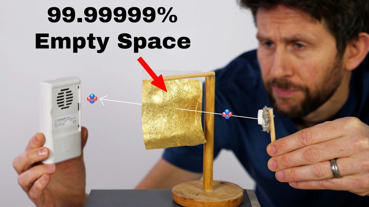 Experimentet som bevisade att atomer till största delen består av tomrum