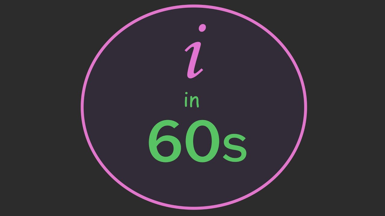 Imaginära tal på 60 sekunder