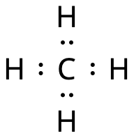 elektronformeln for metan